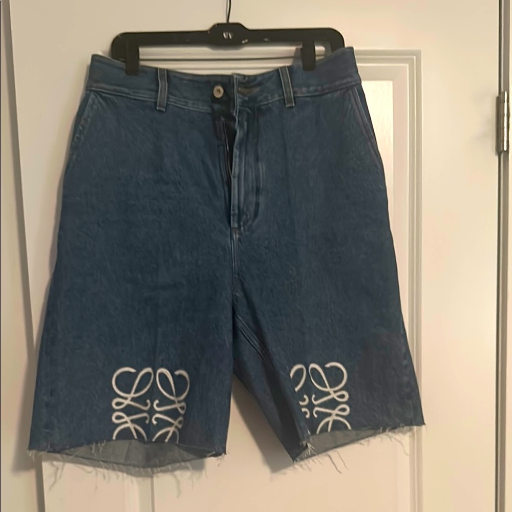 Loewe Denim Anagram Shorts